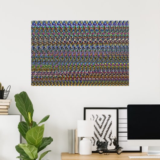 36 x 24 inch "onzichtbaar" 3D-Poster van Magic Eye Poster (Thuiskantoor)