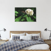 36 x 24-inch paniekhortensia canvas afdruk (Insitu (Slaapkamer))