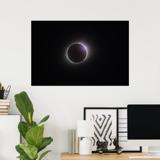 36 x 24-inch Poster - Totale verduistering 2017 (Thuiskantoor)