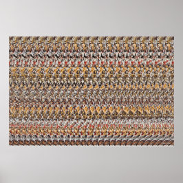 36 x 24-inch "Puppies spelen" 3D Magic Eye® Poster