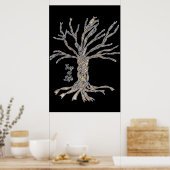 36 "x 24" poster, zwart poster (Keuken)