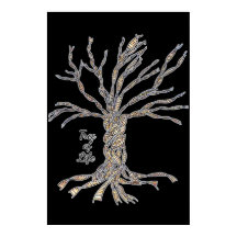 36 "x 24" poster, zwart