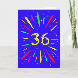 36e 'Birthday Explosion'-Kaart Kaart