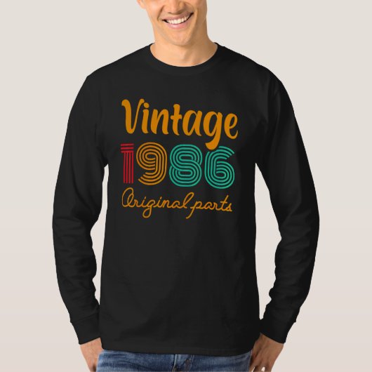 36e  geboortedag 1986: geboortedag 1986 Orig T-shirt (Voorkant)