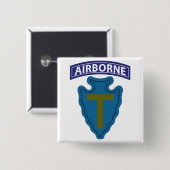 36e infanteriedivisie - Airborne Vierkante Button 5,1 Cm (Voorkant /achterkant)