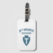 36e Infanteriedivisie Badge Bagagelabel (Voorkant (verticaal))