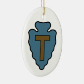 36e Infanteriedivisie Badge Keramisch Ornament (Rechts)