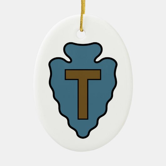 36e Infanteriedivisie Badge Keramisch Ornament (Voorkant)