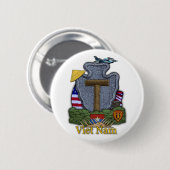 36e Infanteriedivisie Vietnam Oorlog Button (Voorkant /achterkant)
