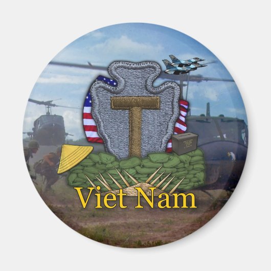 36e infanteriedivisie Vietnam Veterans Magnet (Voorkant)