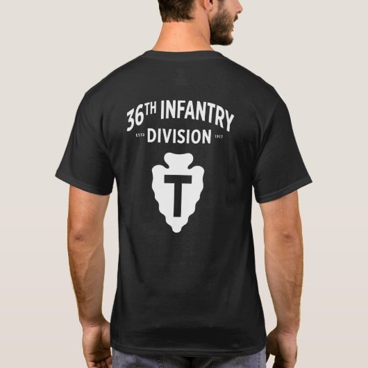 36e infanteriedivisie (wit) T-shirt (Achterkant)