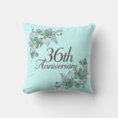 36e Jubileum CadeauSierkussen Kussen (Voorkant)