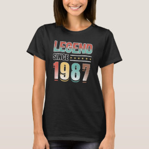 36e verjaardag 36 jaar oude legering sinds 1987 t-shirt