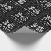 36e verjaardag: Art Deco Geïnspireerde look "36" m Cadeaupapier (Hoek)