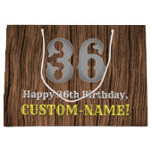 36e verjaardag: Country Western geïnspireerd uiter Groot Cadeauzakje (Voorkant)