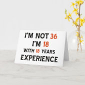 36e verjaardag design kaart (Gele Bloem)