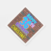 36e verjaardag ~ Fun, door Urban Graffiti geïnspir Servet (Hoek)