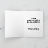 36e verjaardag gefeliciteerd kaart (Binnen)