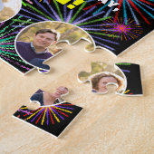 36e verjaardag: Leuke regenboog #, aangepaste naam Legpuzzel (Zijkant)