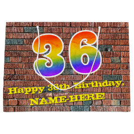 36e verjaardag: Plezier, op graffiti geïnspireerde Groot Cadeauzakje