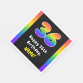 36e verjaardag: Regenboogspectrum # 36, Aangepaste Servet (Hoek)