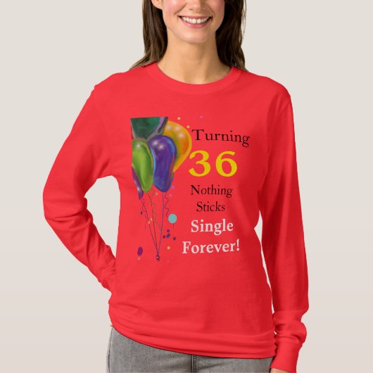 36e verjaardag t-shirt (Voorkant)