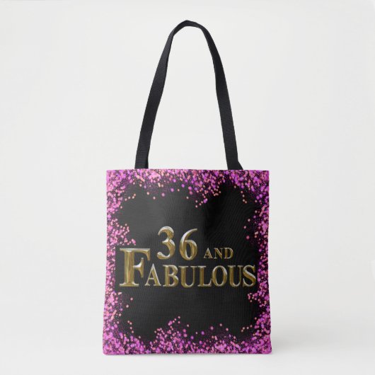 36e verjaardag tote bag (Voorkant)