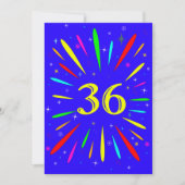 36e verjaardag Uitnodiging (Voorkant)