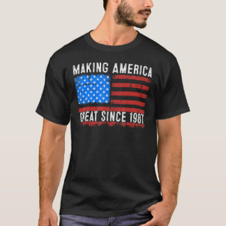 36e verjaardag van Amerika geweldig sinds 1987 T-shirt