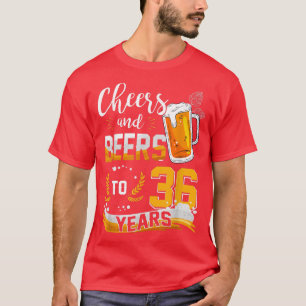 36e verjaardag van de geboorte van kaas en bier to t-shirt