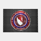 36e werktuigkundige brigade "Rugged" Deurmat (Voorkant)