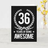 36ste Verjaardag (36 Jaar van Geweldige het Zijn) Kaart (Gele Bloem)