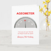 36ste Verjaardag, Lezing Ageometer Kaart (Gele Bloem)