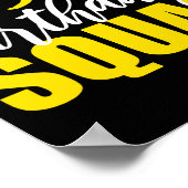 36th Happy Birthday Squad Party Bday Family Group  Poster (Hoek)