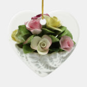 36th Wedding Jubileum bone china editable Cer Keramisch Ornament (Achterkant)