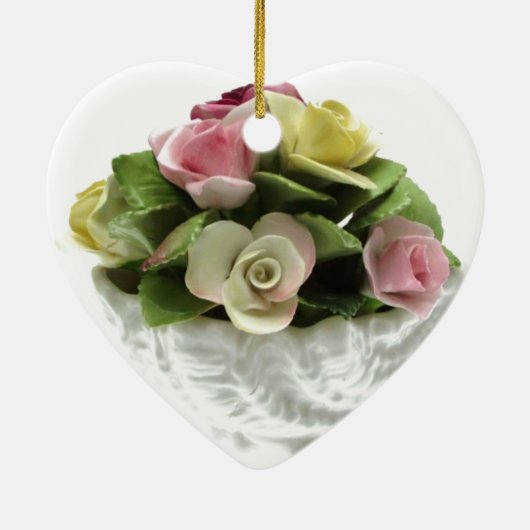 36th Wedding Jubileum bone china editable Cer Keramisch Ornament (Achterkant)