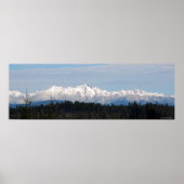 36X12 Olympisch gebergte Poster (Voorkant)