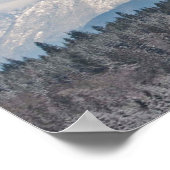 36X12 Olympisch gebergte Poster (Hoek)