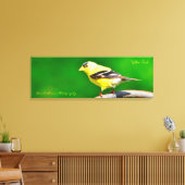 36x12x1.5 Wrapped Canvas Foto Yellow Finch Afdruk (Insitu (Woonkamer))