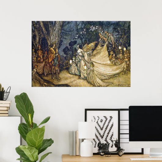 36x24 Argument van Oberon en Titania Poster (Thuiskantoor)