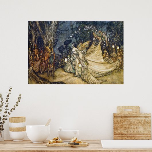 36x24 Argument van Oberon en Titania Poster (Keuken)