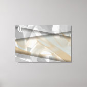 36x24" Sandy Tornado Trend Abstracte Kunst Beige Canvas Afdruk (Voorkant)