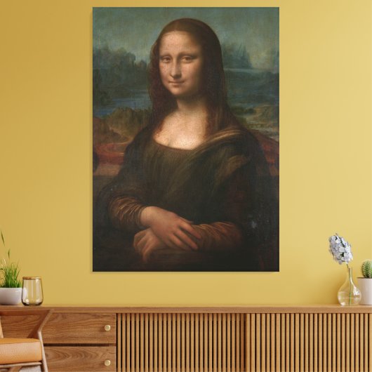 36x48 Mona Lisa Canvas Afdruk (Insitu (Woonkamer))