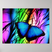 370729 RAINBOW DIGITALE BUTTERFLY REALISME ACHTERG POSTER (Voorkant)