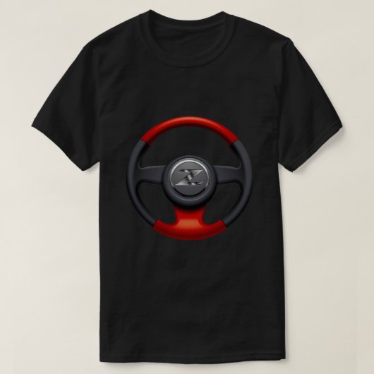 370 Z stuurwiel T-shirt (Design voorkant)