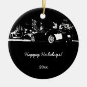 370Z-achterste kerstversieringen Keramisch Ornament (Voorkant)