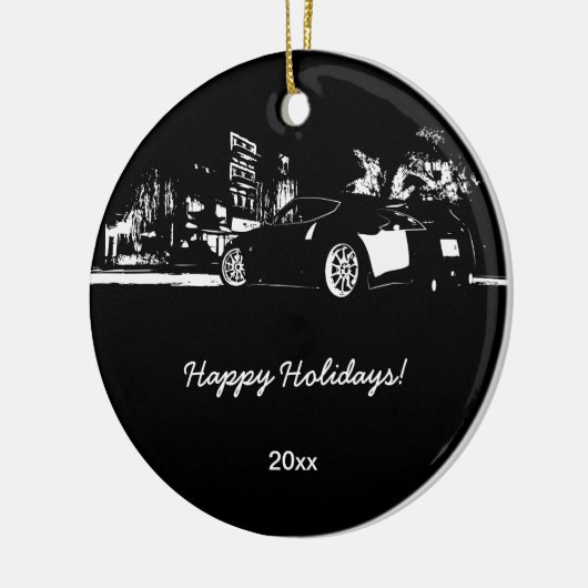370Z-achterste kerstversieringen Keramisch Ornament (Links)
