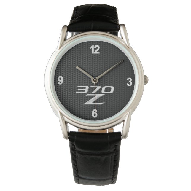 370Z herenhorloge - koolstofvezel digitale achterg Horloge (Voorkant)