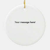 370Z rolschot met kerstversieringen Keramisch Ornament (Achterkant)