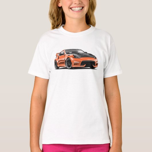 370z tekening aan sleutelhanger voor jdm autoliefh t-shirt (Voorkant)